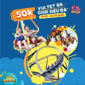 SUPER BONUS AT DRAGON PARK ON HUNG KING MEMORIAL DAY – JUST VND50,000 FOR ENTRY